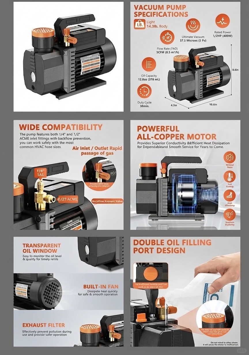 Amazon A+ Content — Vacuum Pump