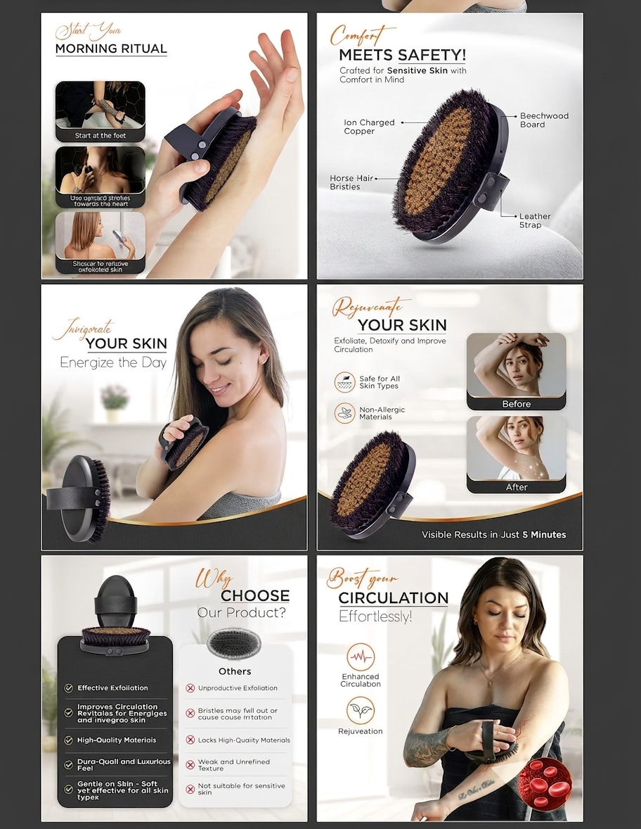 Amazon A+ Content — Body Brush