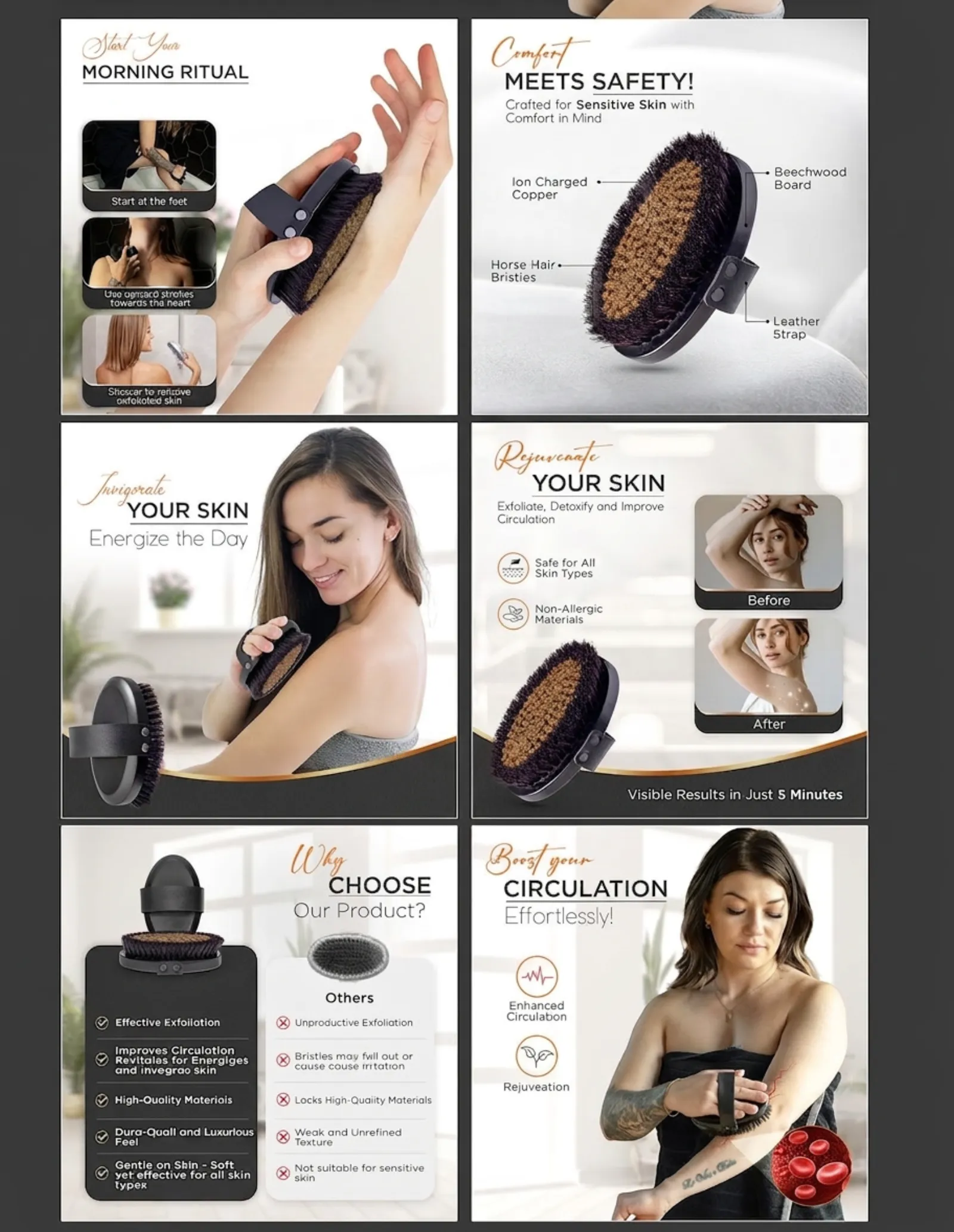 Amazon A+ Content — Body Brush