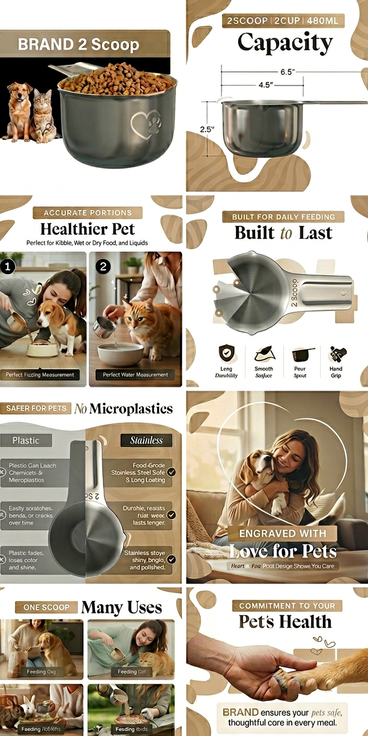 Amazon A+ Content — Pet Feeding Scoop