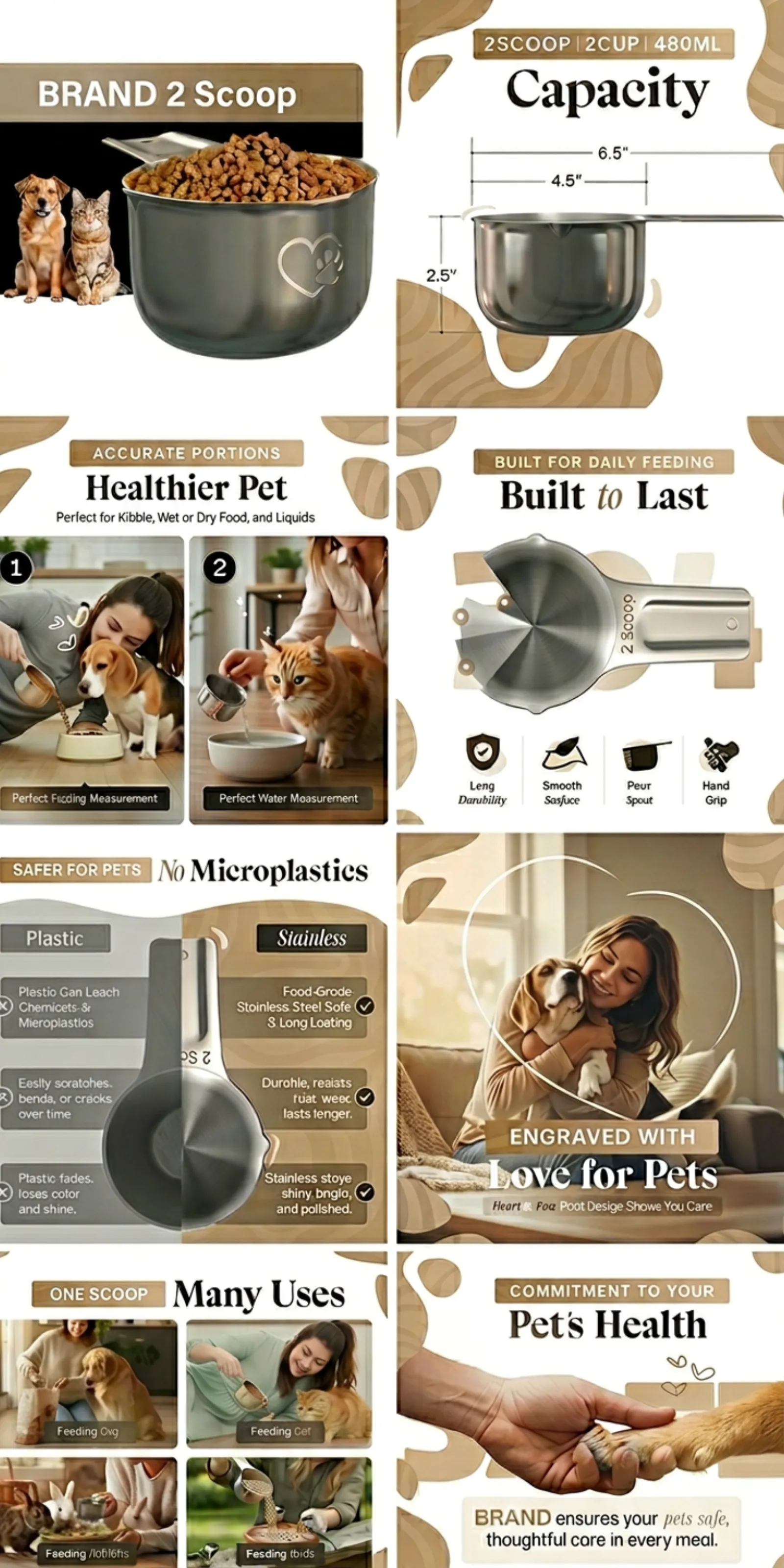 Amazon A+ Content — Pet Feeding Scoop