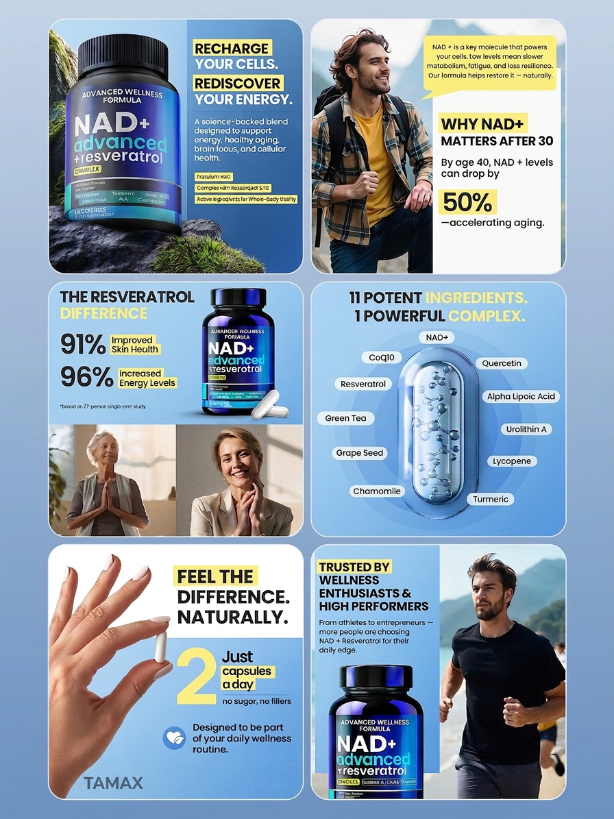 Amazon A+ Content — NAD+ Resveratrol